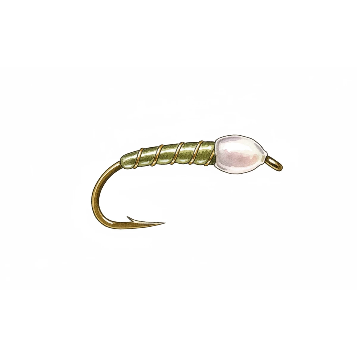 Olive Epoxy Buzzer — house-style illustration