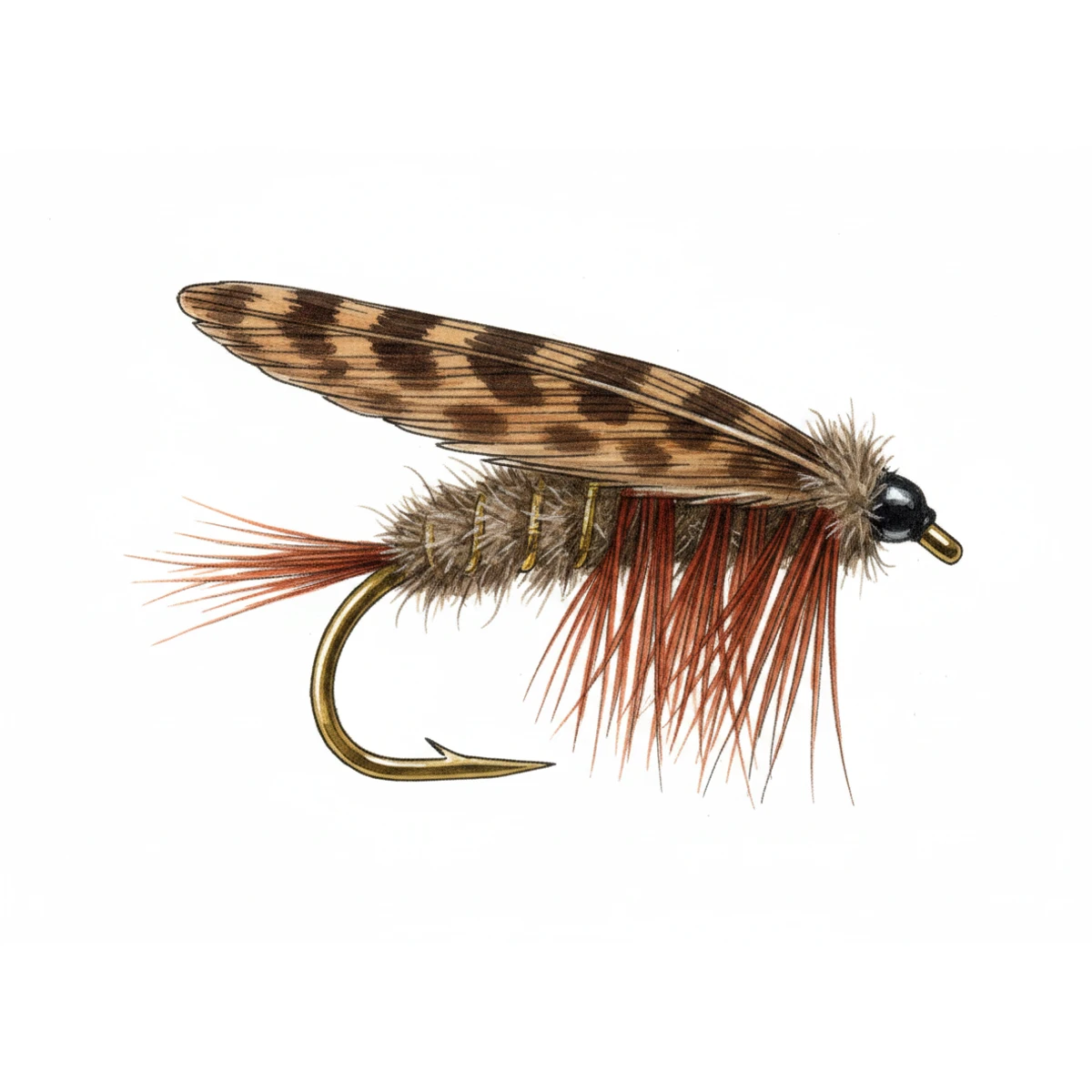Murrough (Great Red Sedge) — house-style illustration