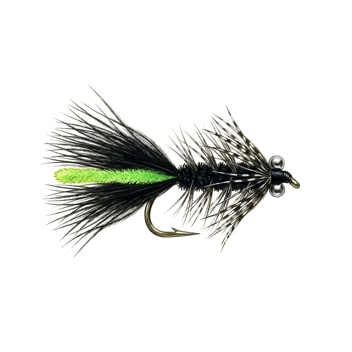 Viva (black & green lure) — house-style illustration